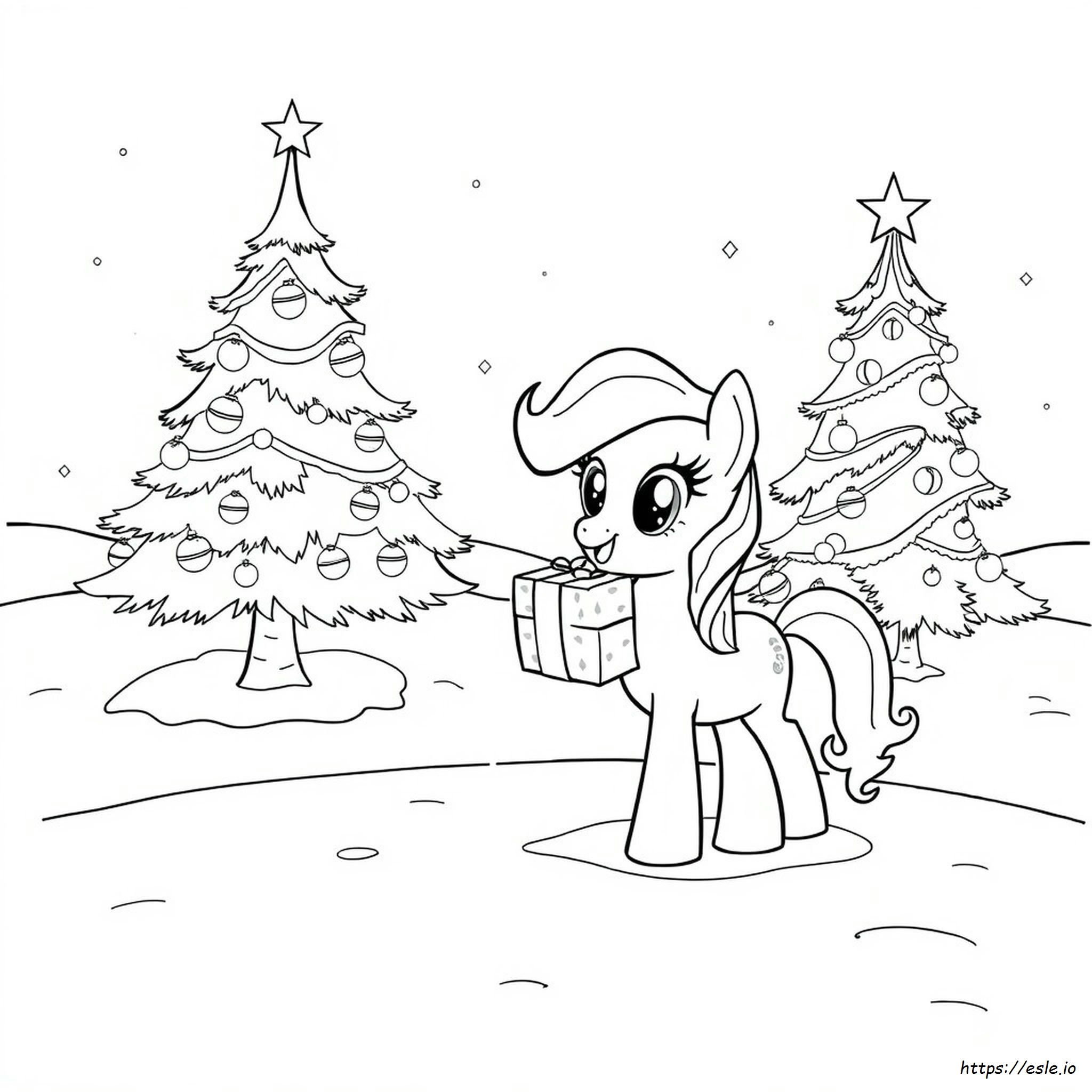 Dibujos De My Little Pony De Navidad Para Colorear E Imprimir