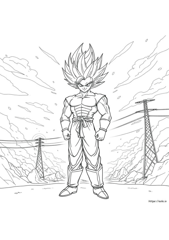 Super Saiyan 4 Gogeta Coloring Pages