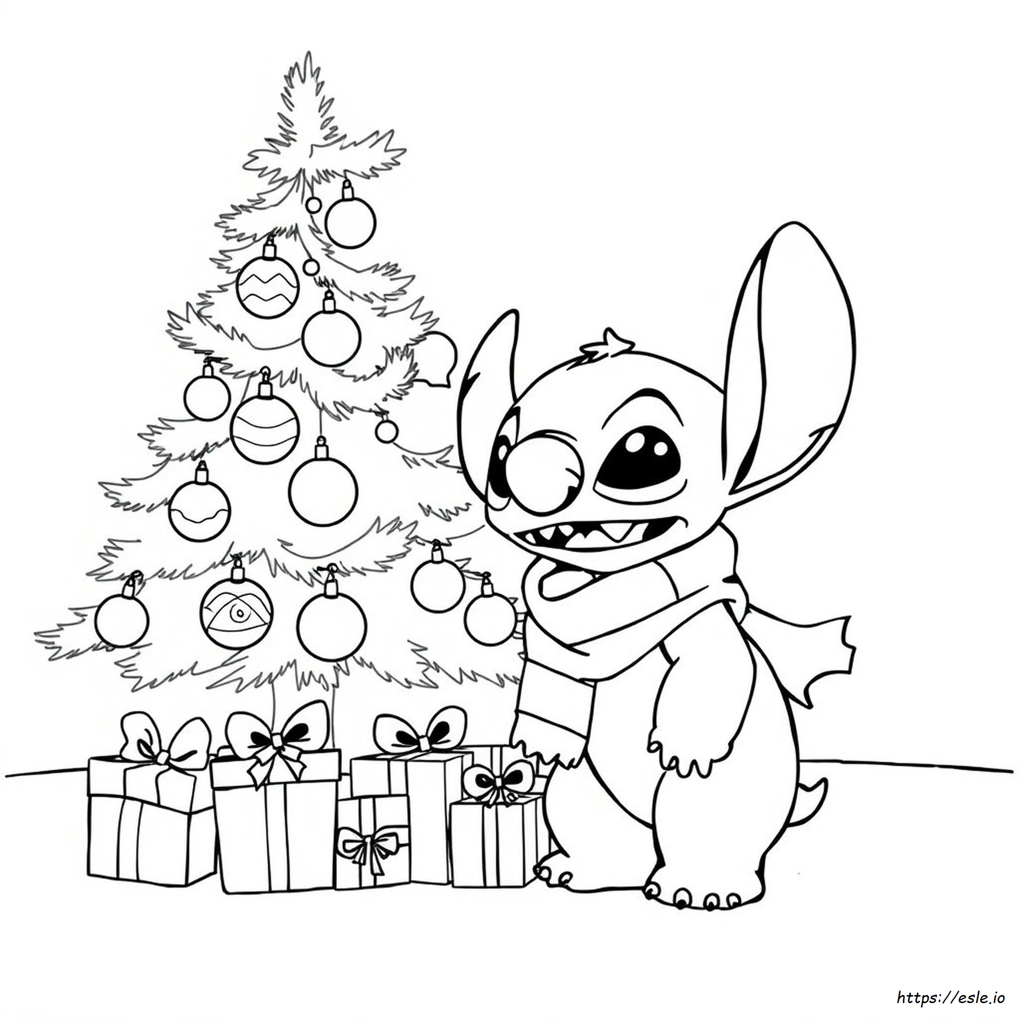 Immagini Da Colorare Stitch Di Natale