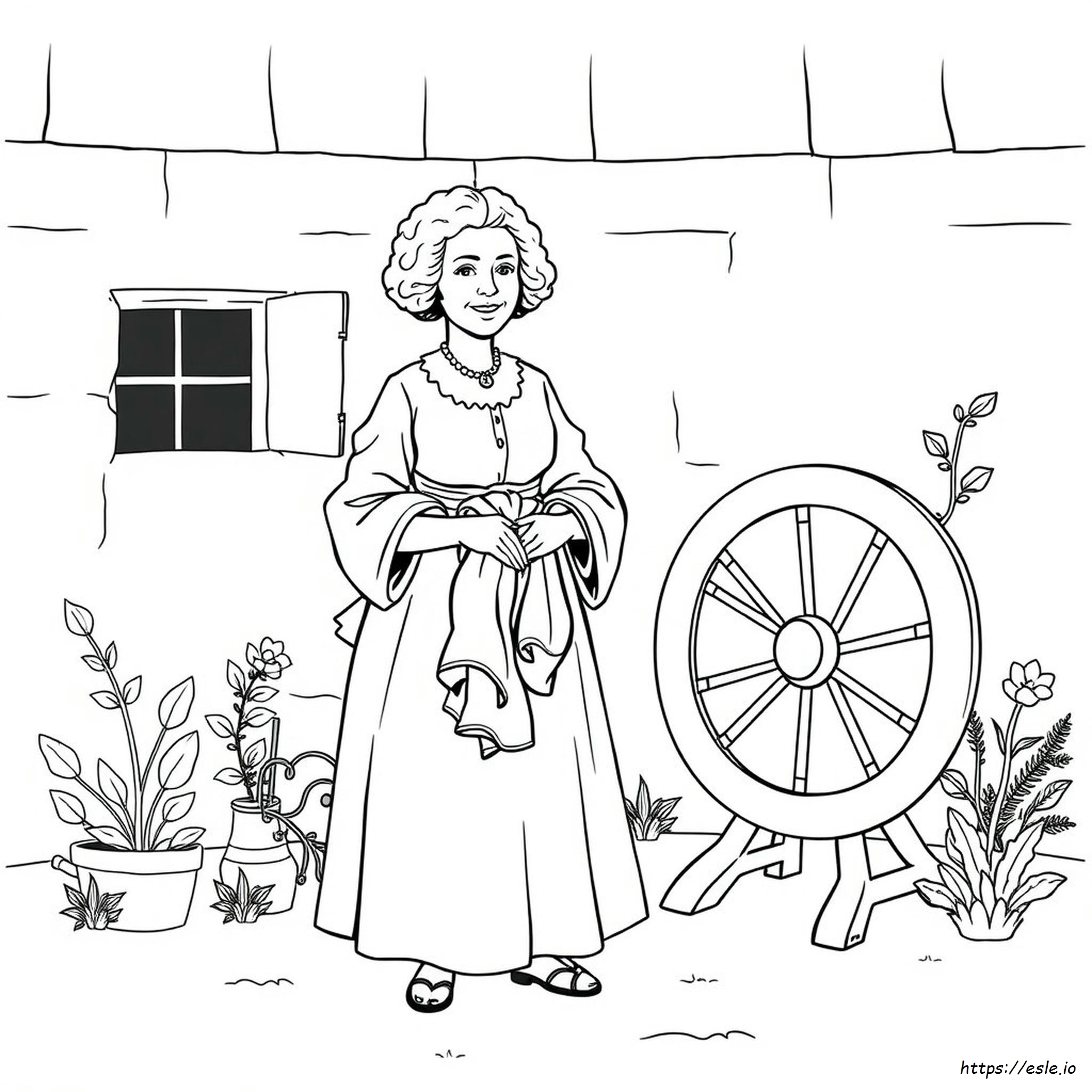 Martha Washington Coloring Page