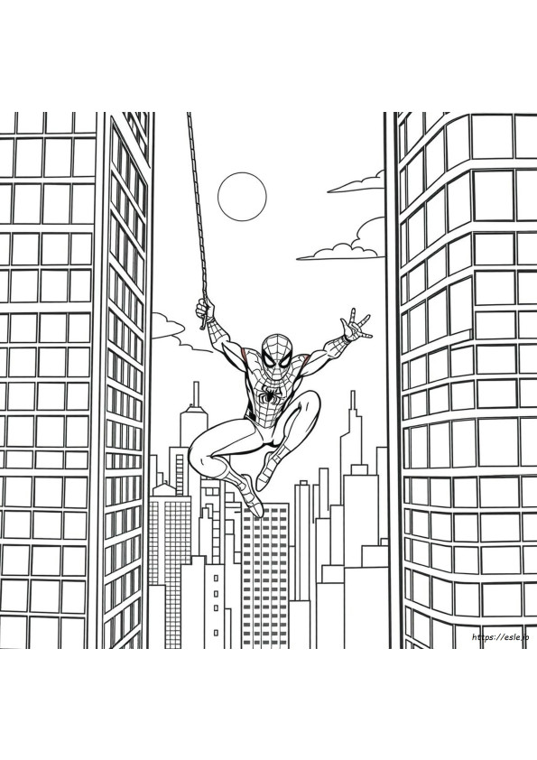 Planșe De Colorat Spiderman Pentru Grădiniță