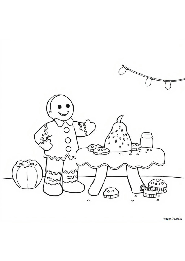 Lebkuchen Ausmalbilder