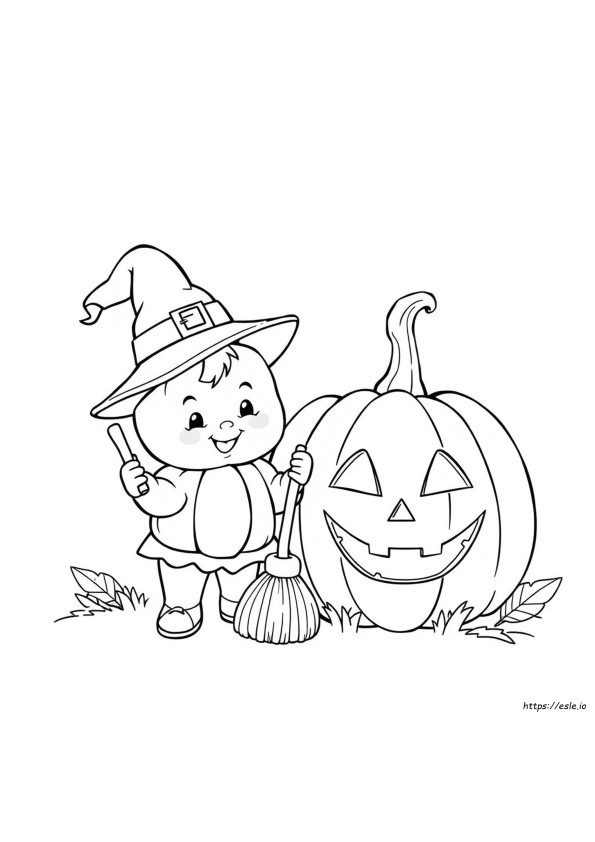 Bayi Halloween Gambar Mewarnai