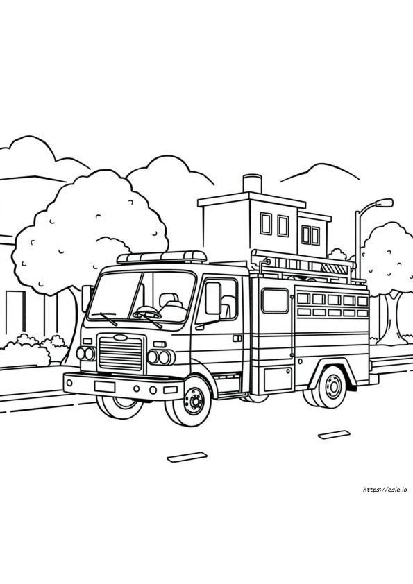 Camiones De Bombero Para Colorear Imprimibles Gratis