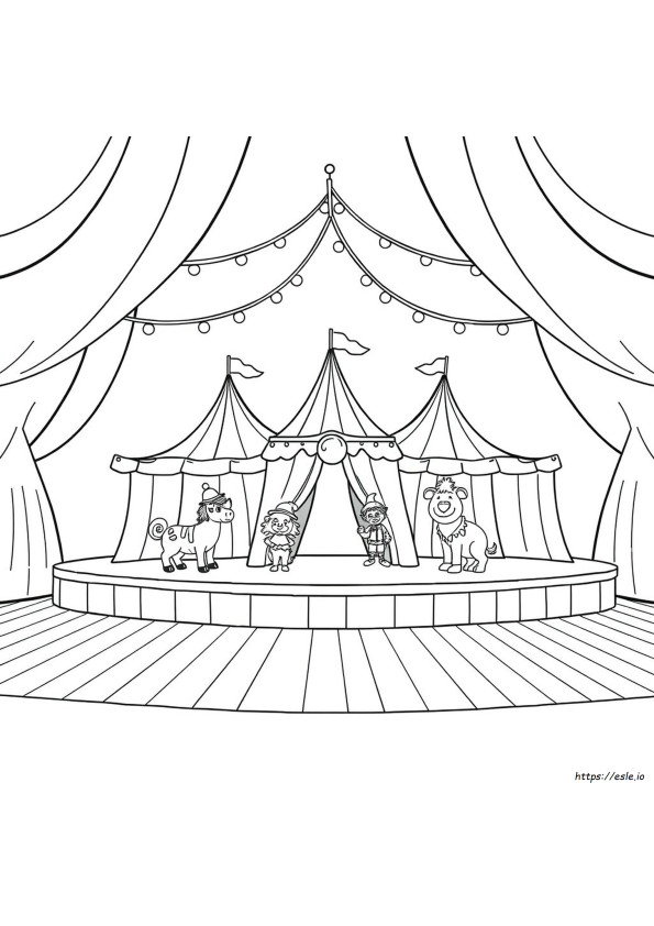 Circus Kleurplaten