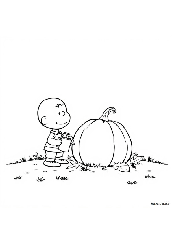 La Grande Zucca Di Charlie Brown Da Colorare Gratis