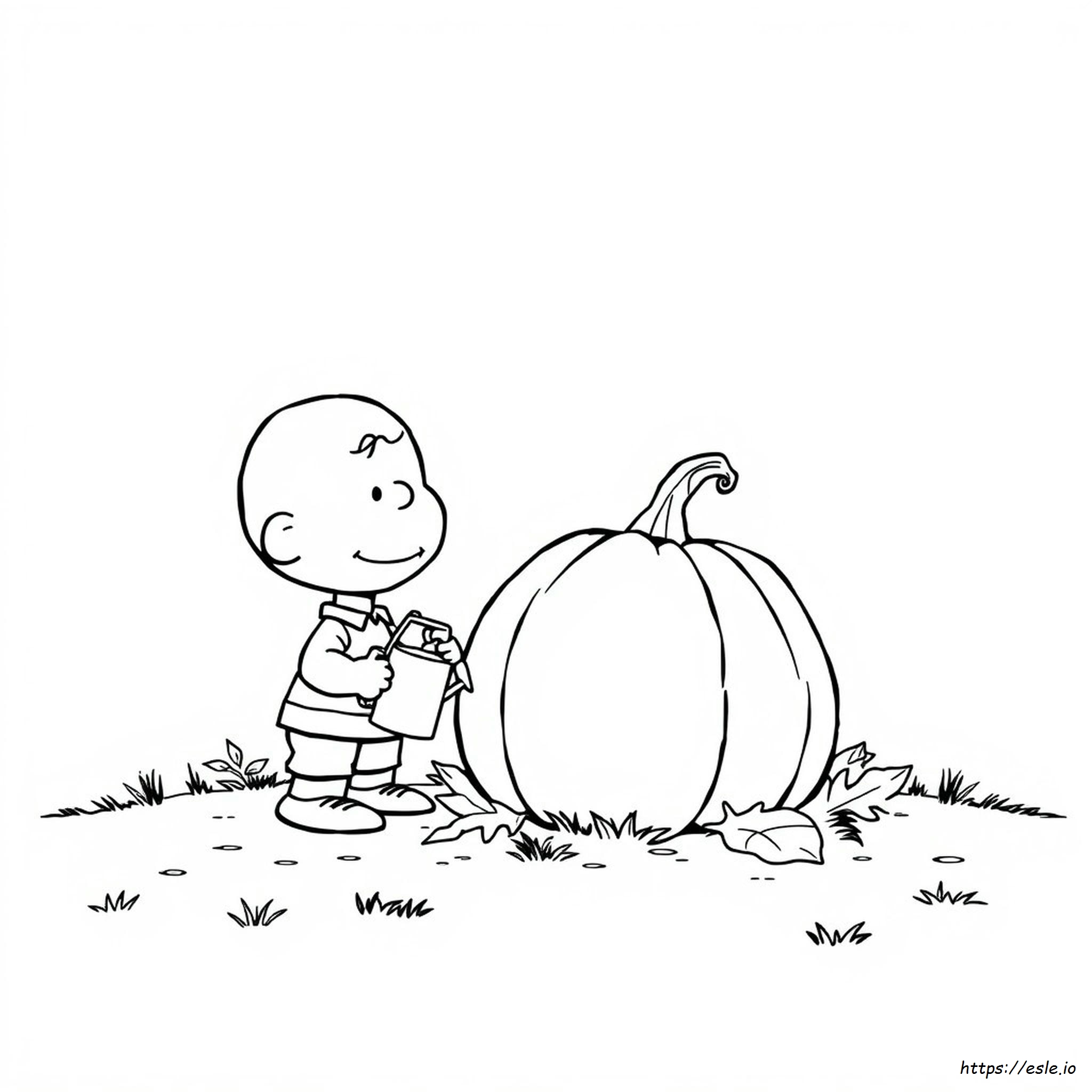 Grandes Calabazas Charlie Brown, Páginas Para Colorear Gratis