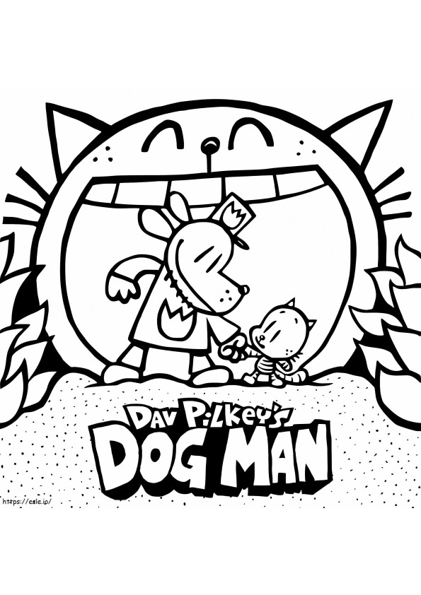 Dog Man 1 coloring page