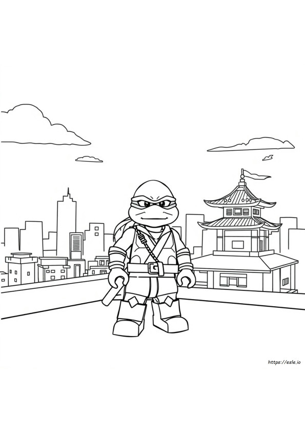 Buku Mewarnai Kura-Kura Ninja