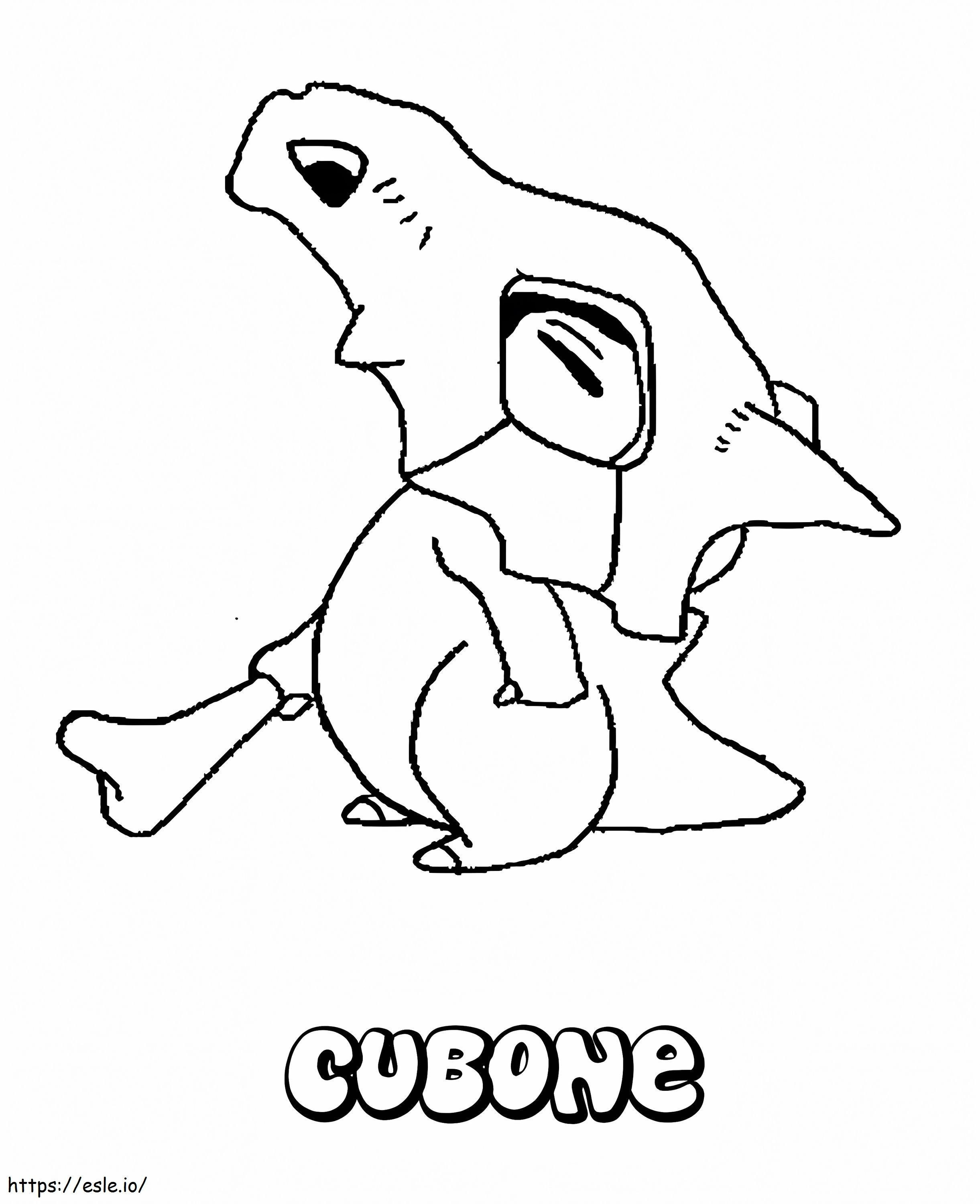 Cubone 5 Coloring Game coloring page