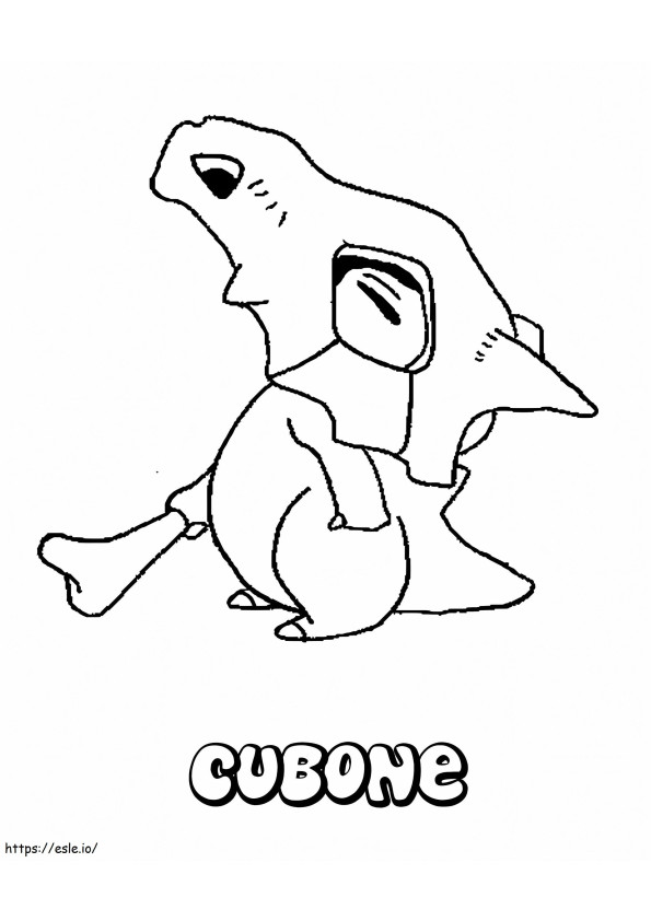 Cubone 5 Coloring Game coloring page