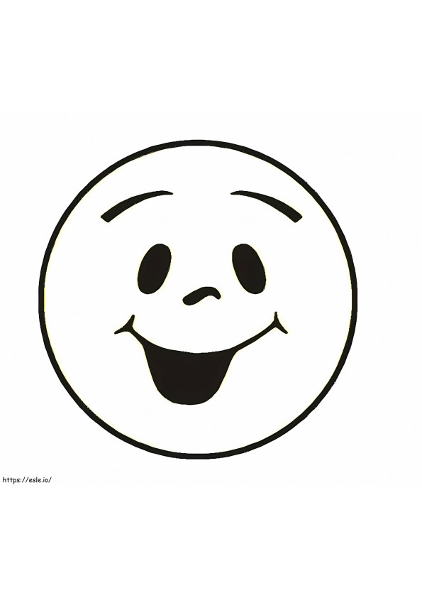 Smiley Face 1 coloring page