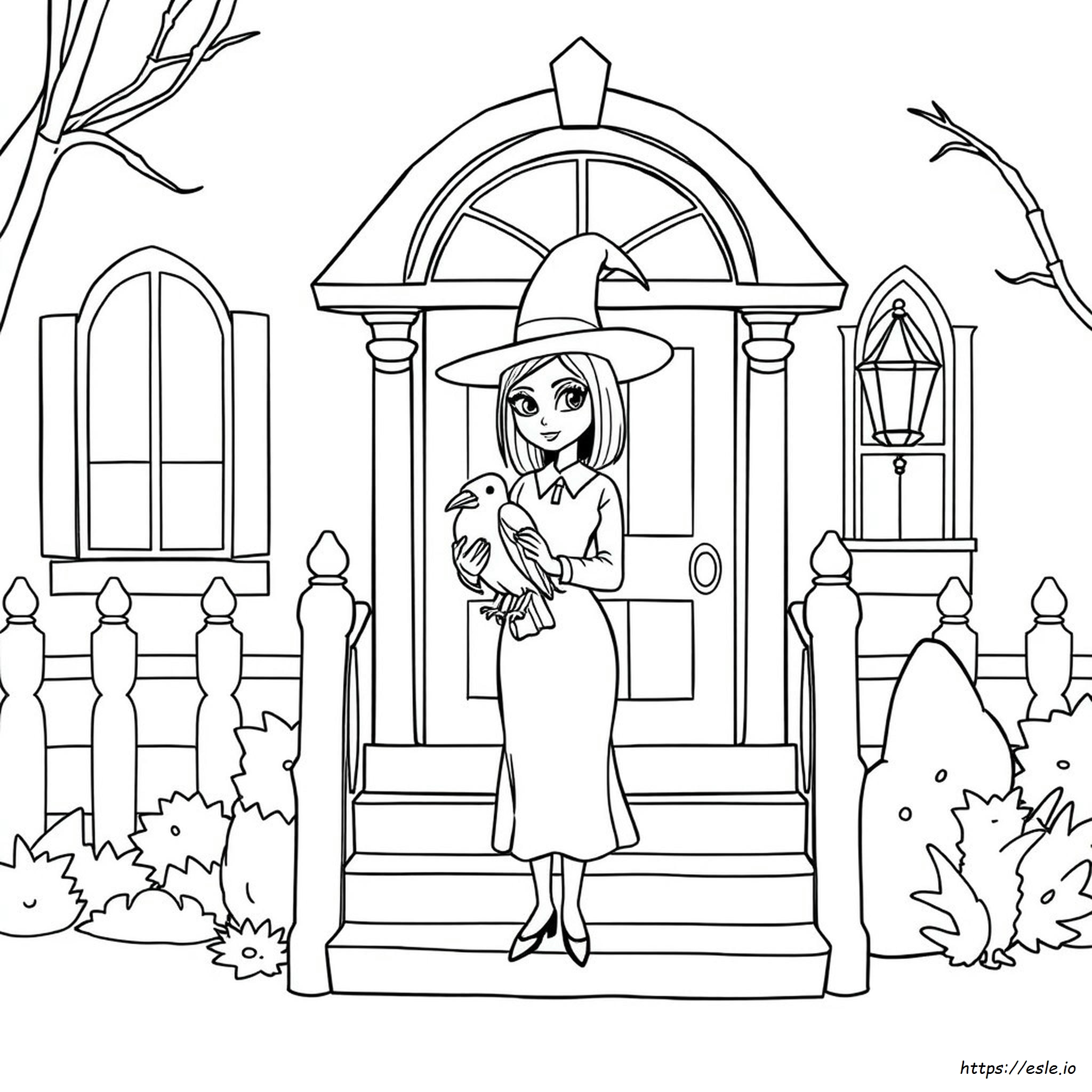 Mercoledì Addams: Disegno Da Colorare