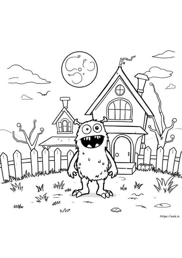 Coloriage Monstre Pour Enfant D'âge Préscolaire