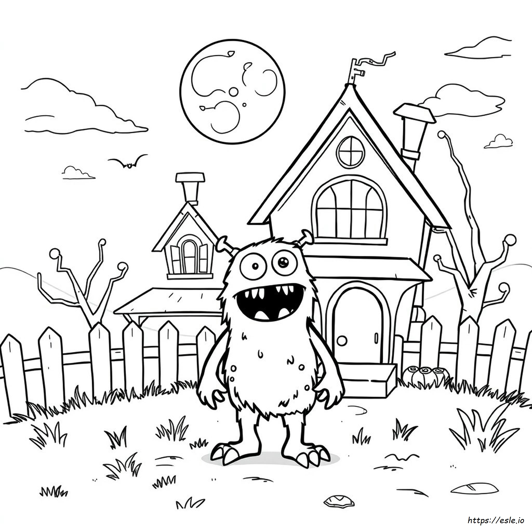 Monster Coloring Pages For Preschoolers
