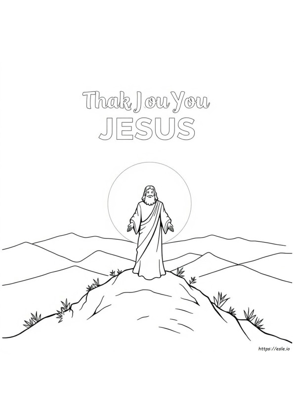 Terima Kasih Yesus Gambar Mewarnai