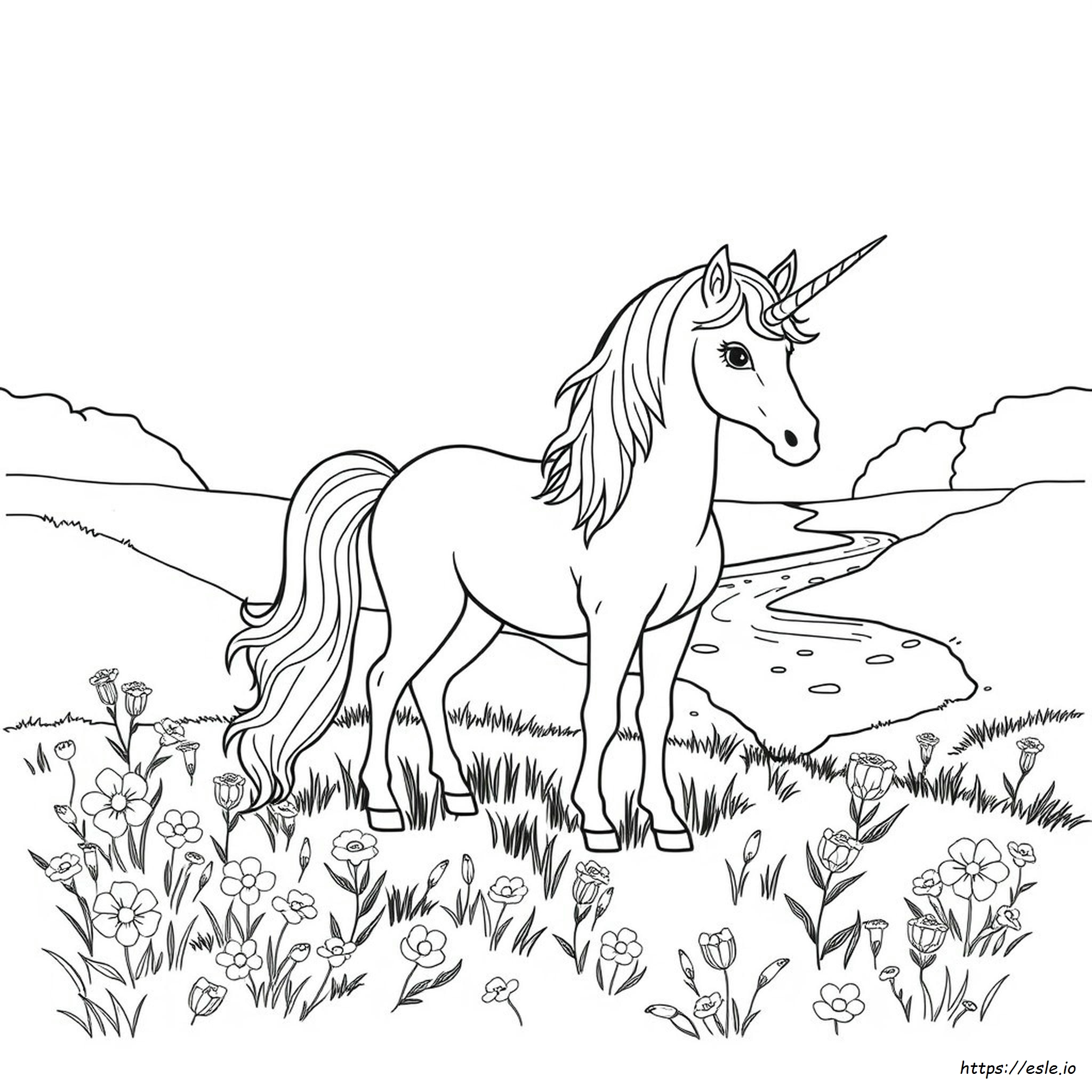 Unicorno Realistico Da Colorare