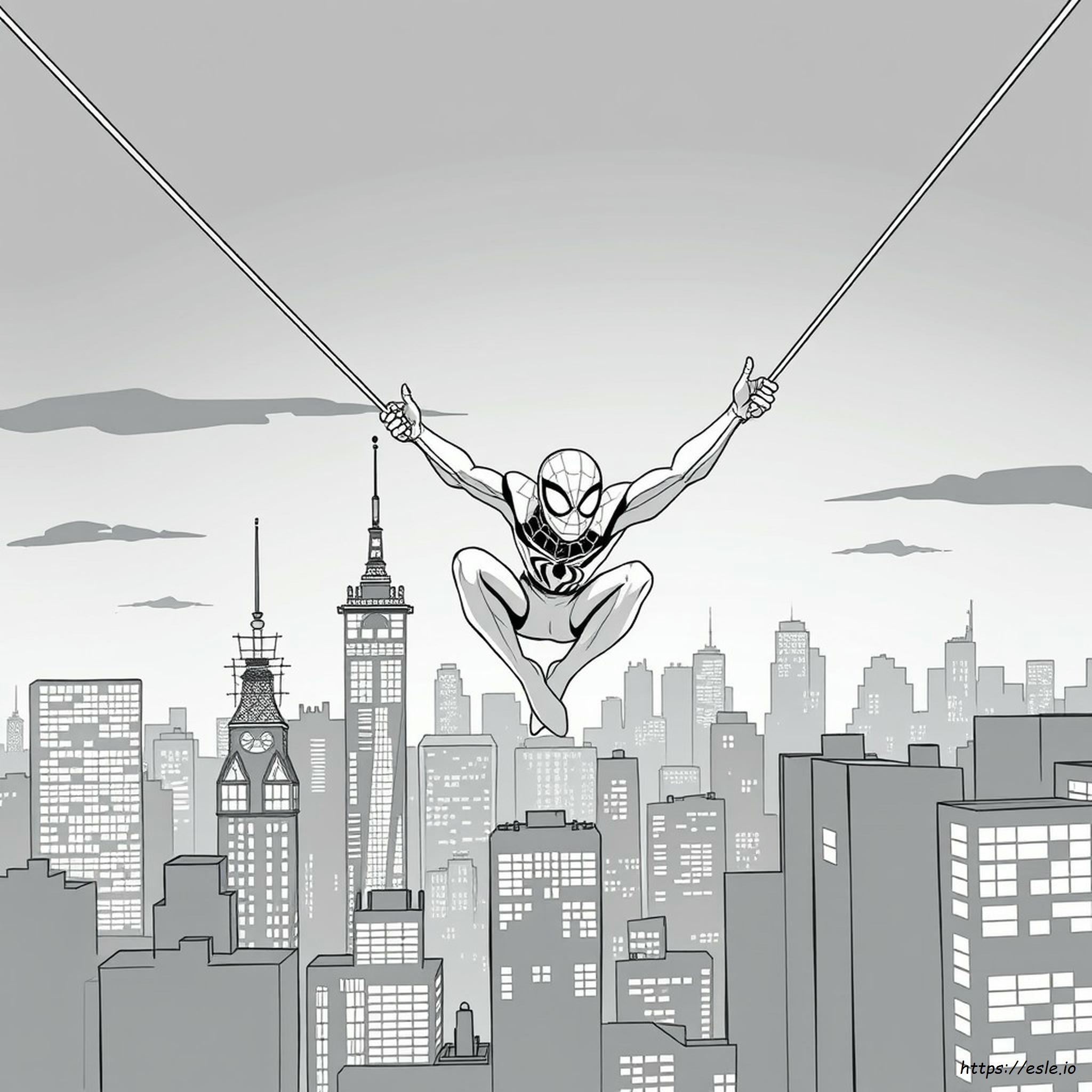 Miles Morales Spider Man Coloring Page
