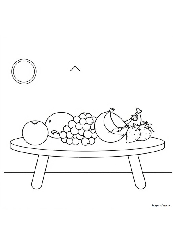 Preschool Fruit Coloring Pages