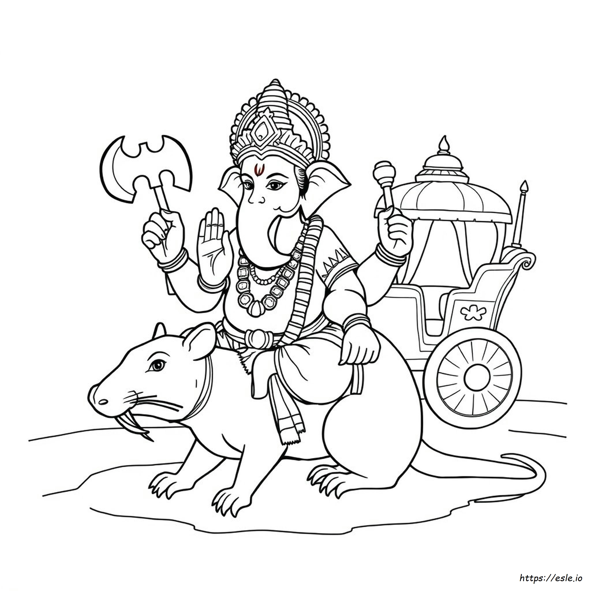 Disegni Da Colorare Di Ganesha