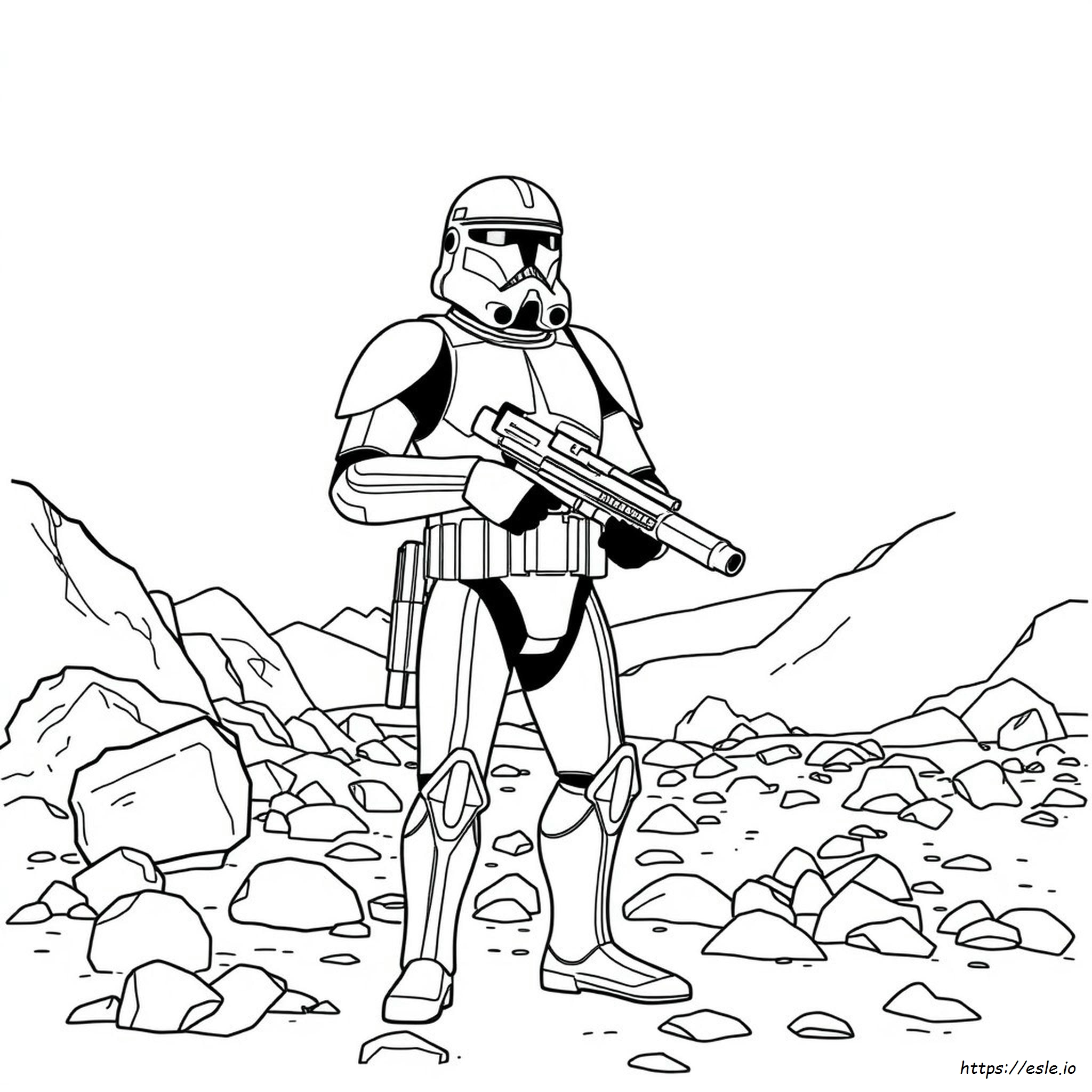 Dibujos De Clone Trooper Para Colorear E Imprimir