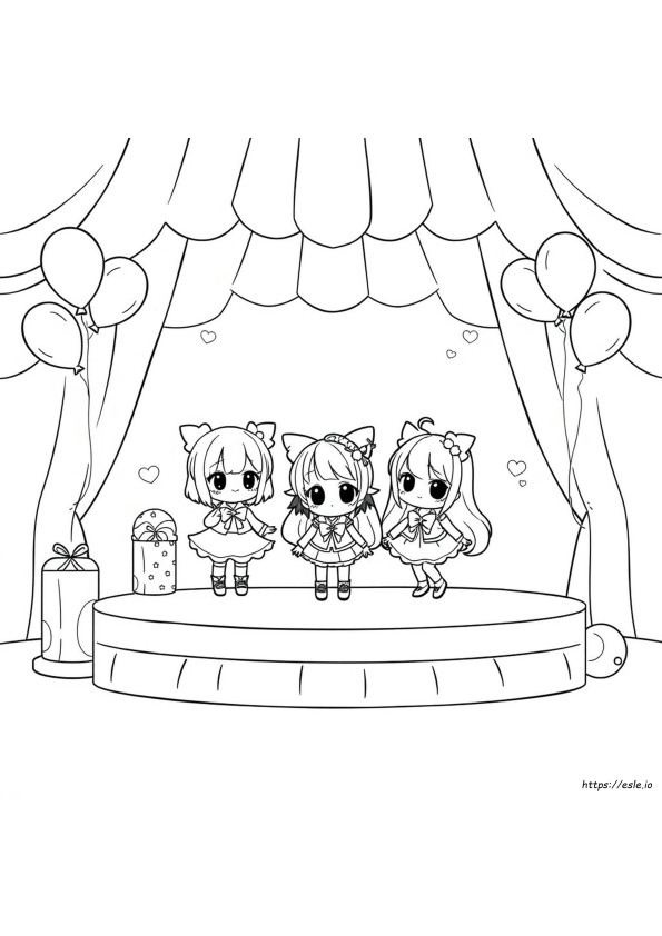 Gacha Club Characters Coloring Pages