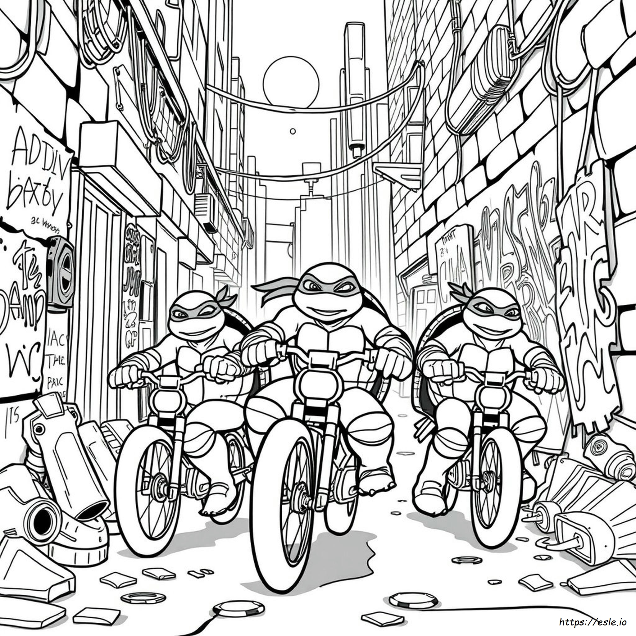 Tmnt Mutant Mayhem: Disegni Da Colorare E Stampare