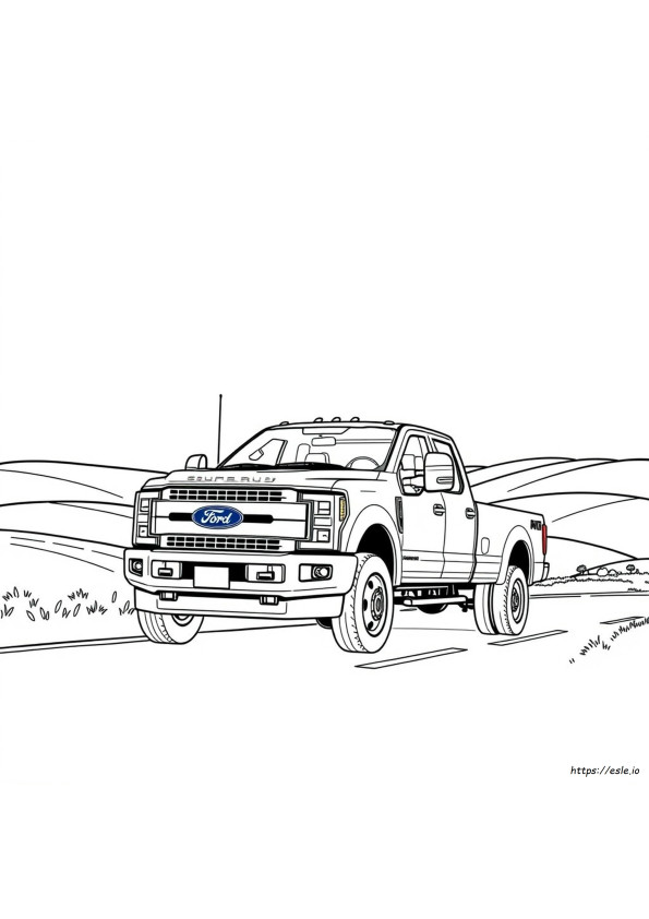 Ford Super Duty Gambar Mewarnai