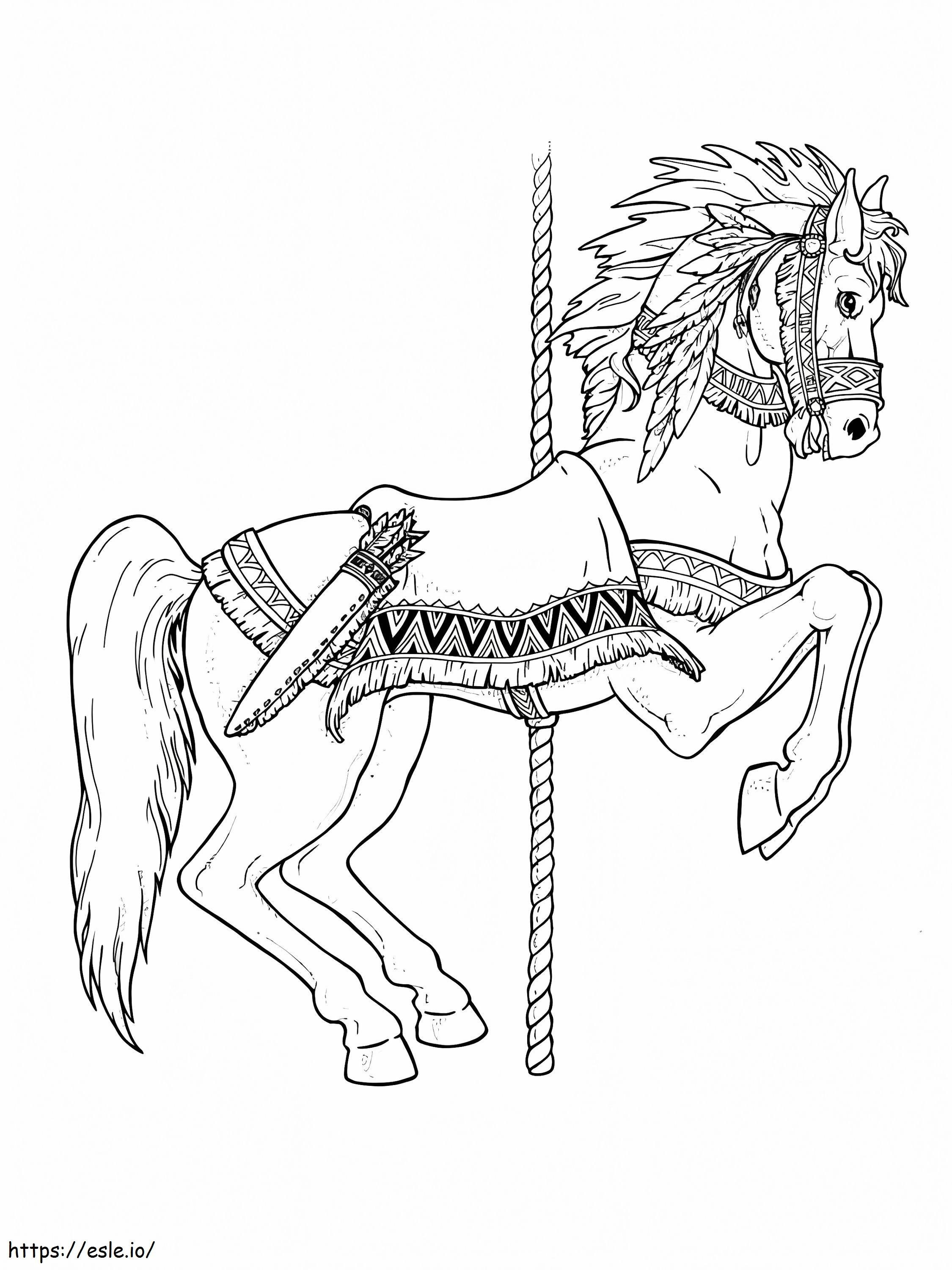 Carousel Horse For Kids coloring page