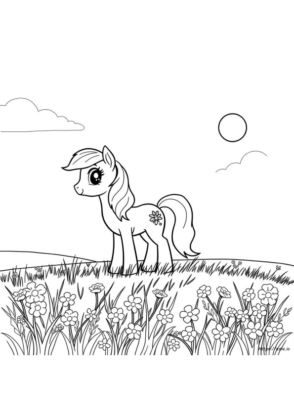 My Little Pony Sunny Halaman Mewarnai