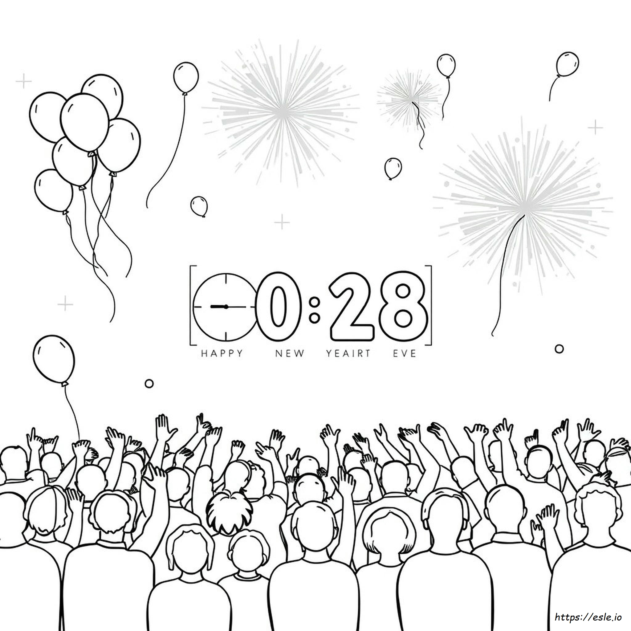 Coloriages Du Nouvel An Pour Enfants