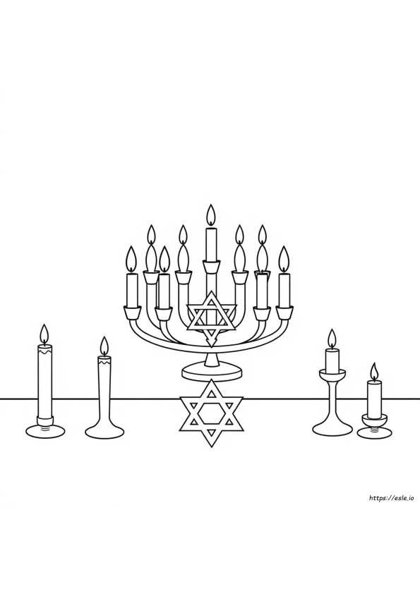 Kolorowanka Hanukka
