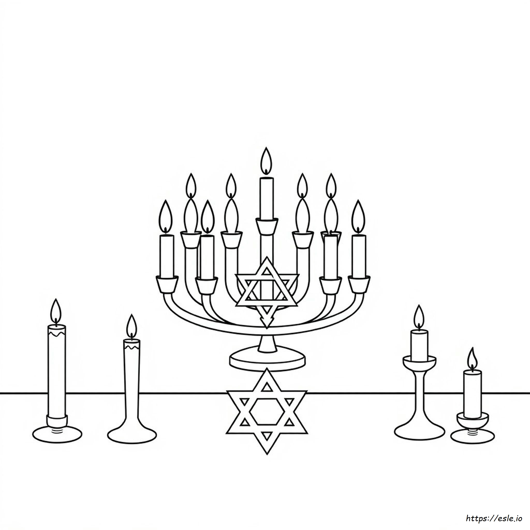 Hannukkah Coloring Page