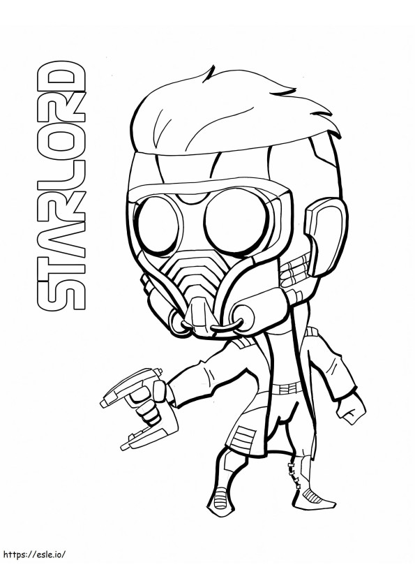 Starlord coloring page