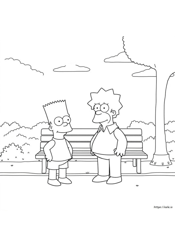 Ücretsiz Yazdırılabilir Simpsonlar Boyama Sayfaları