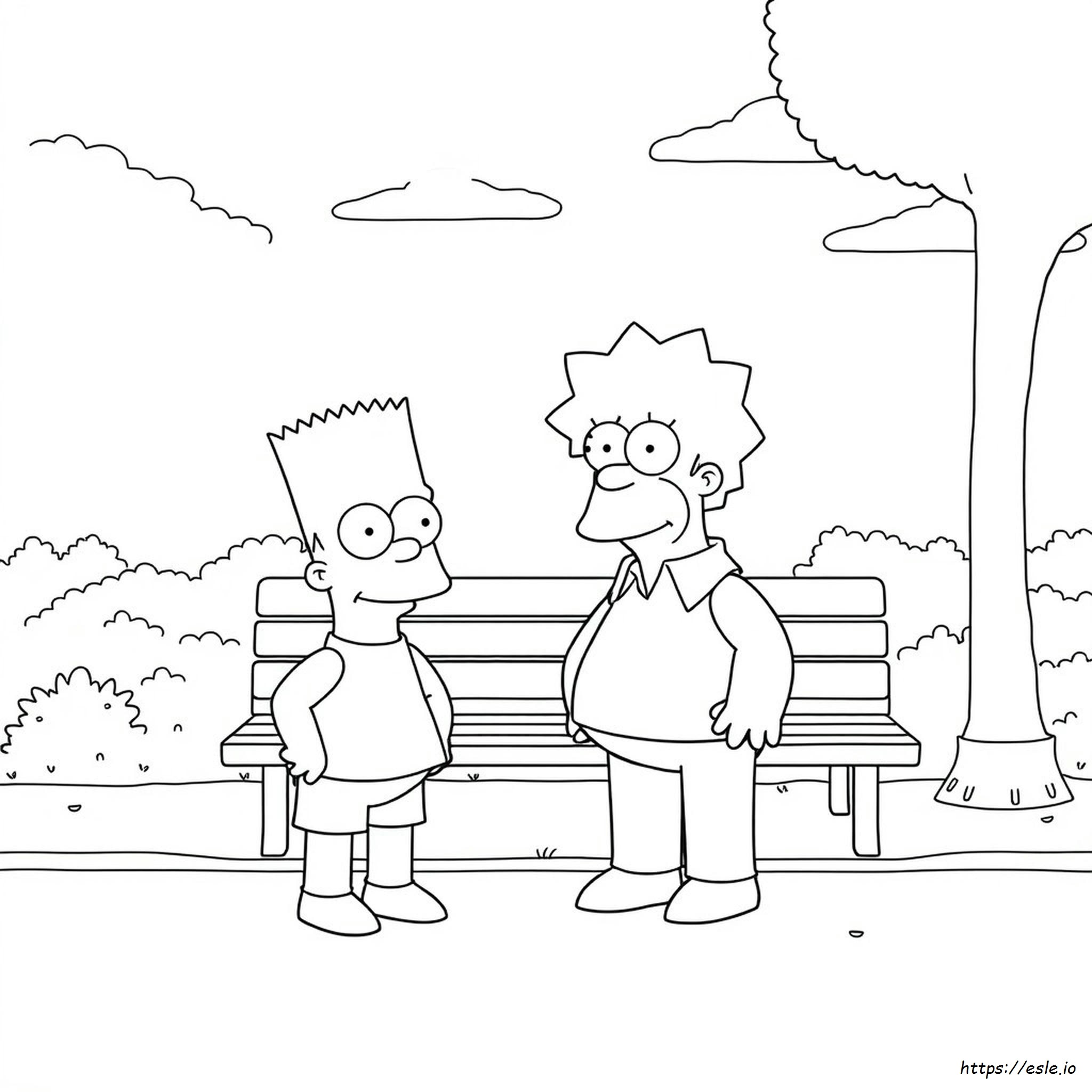 Disegni Da Colorare Gratuiti Dei Simpson Stampabili