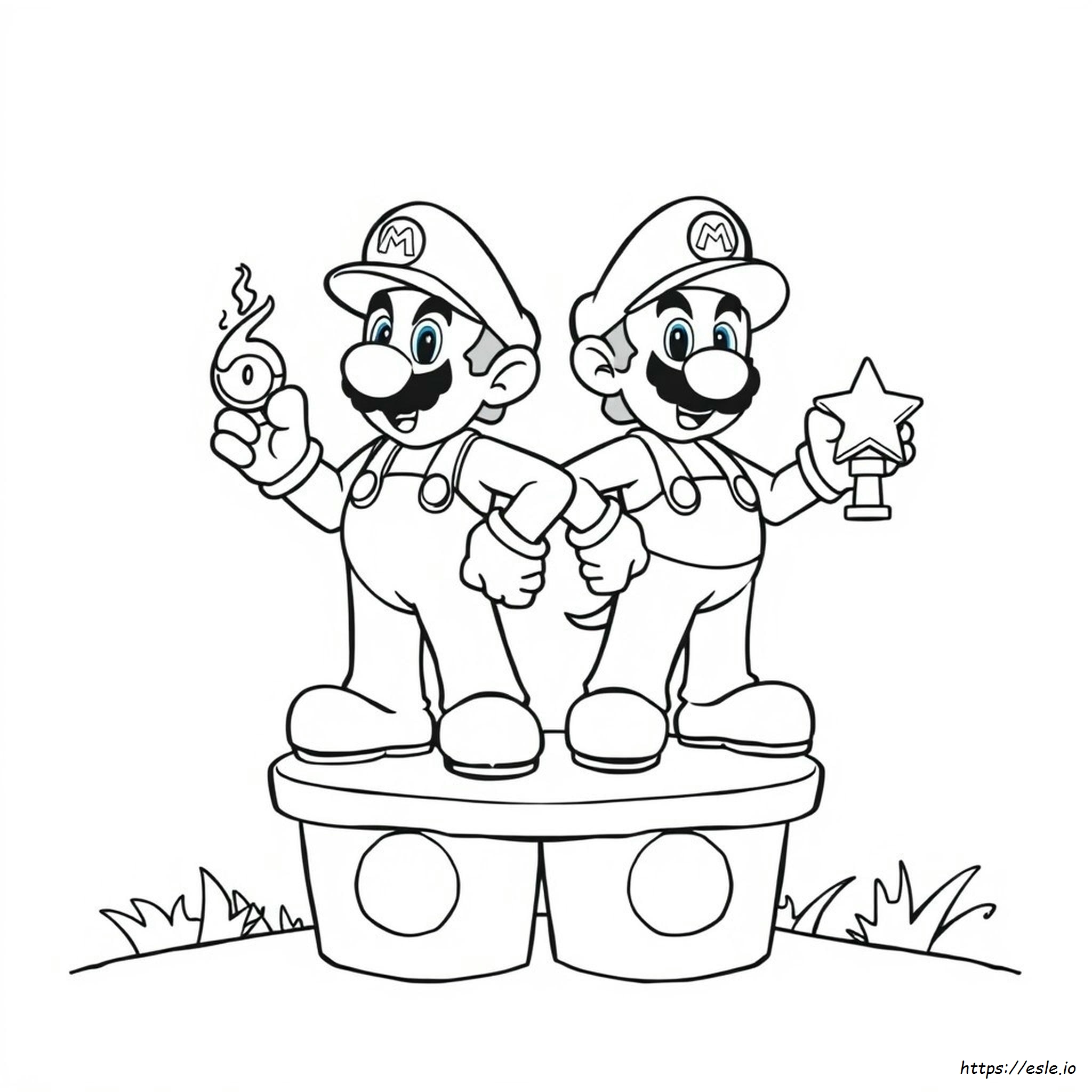 Disegni Da Colorare Di Super Mario E Luigi