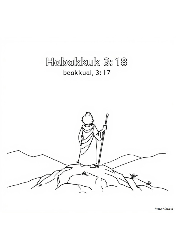 Habakuk 3:17-18 Gambar Mewarnai