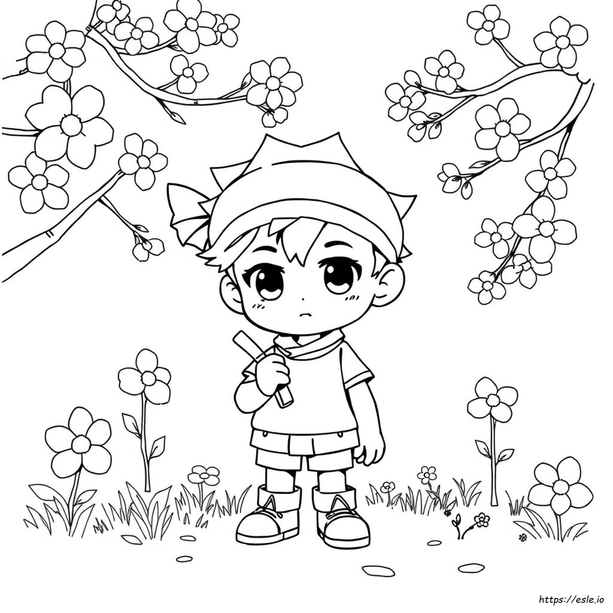 Deku Colouring Pages