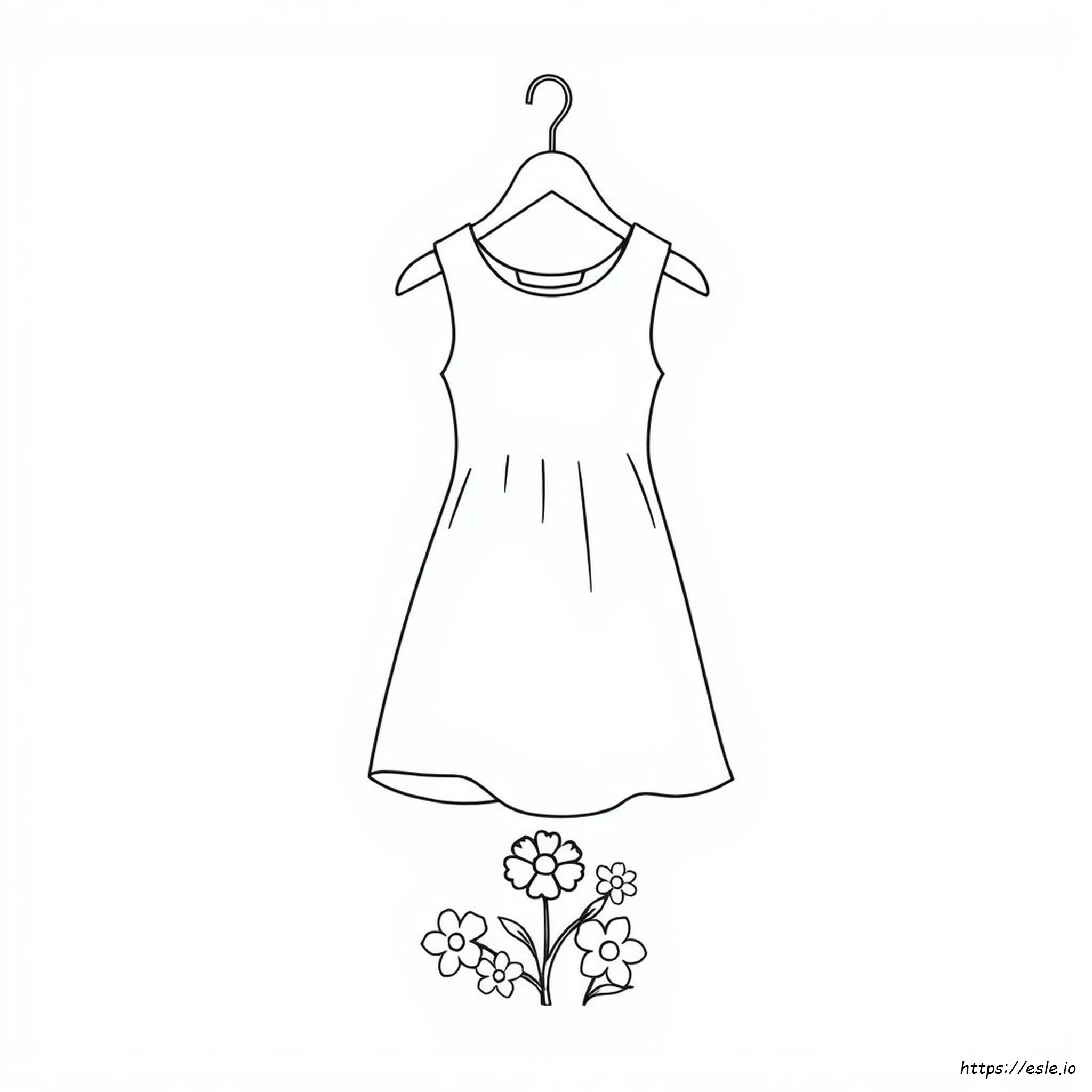 Dibujo De Vestido Para Colorear