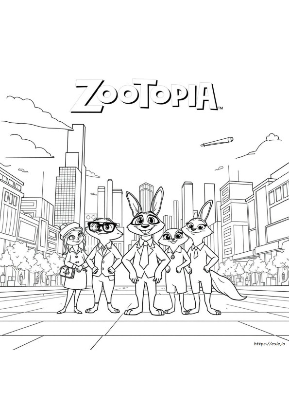 Gambar Mewarnai Zootopia Pdf