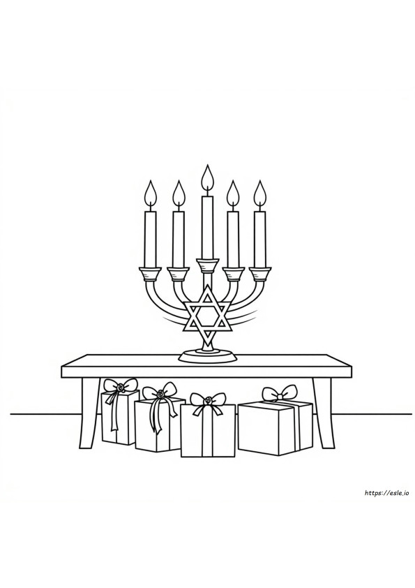Kolorowanka Hanukkah