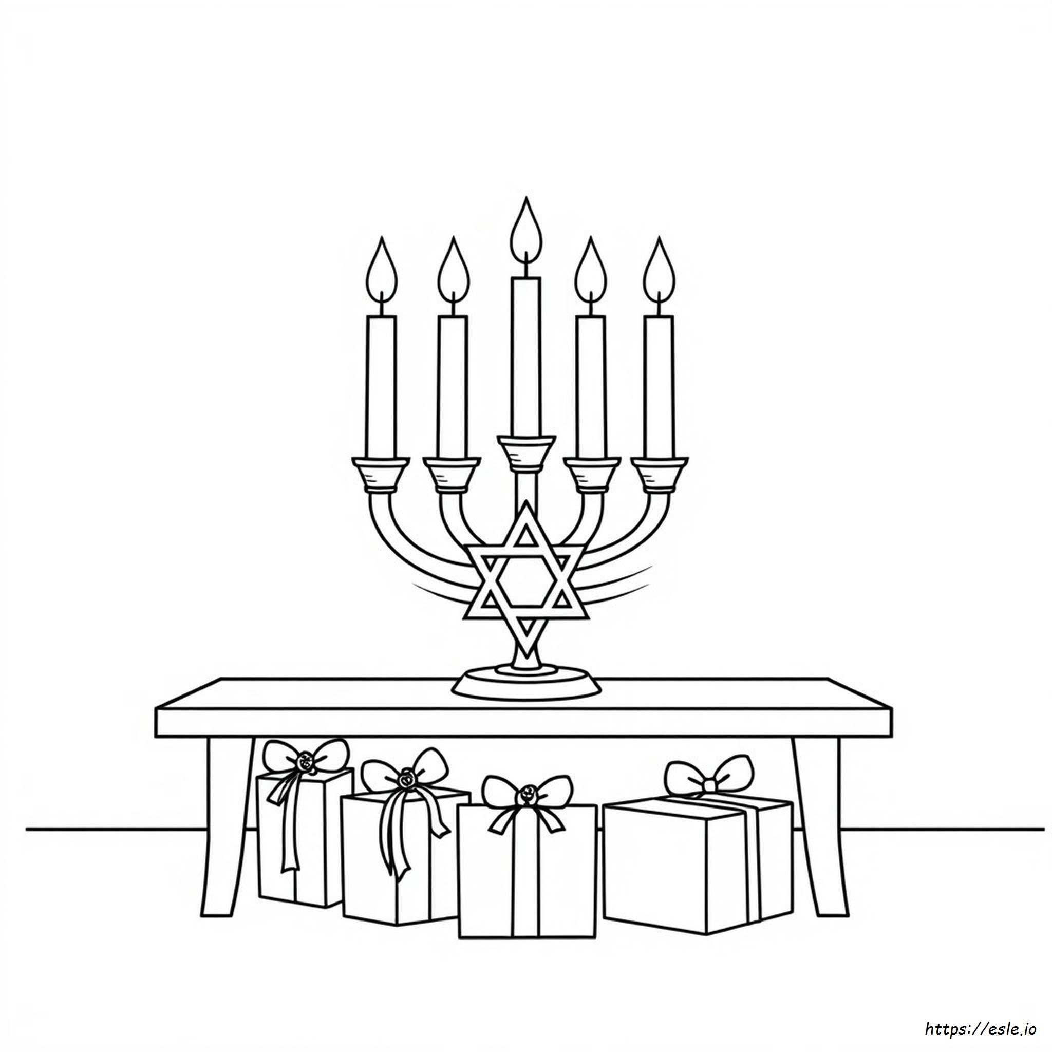Hanukkah Colouring Sheet