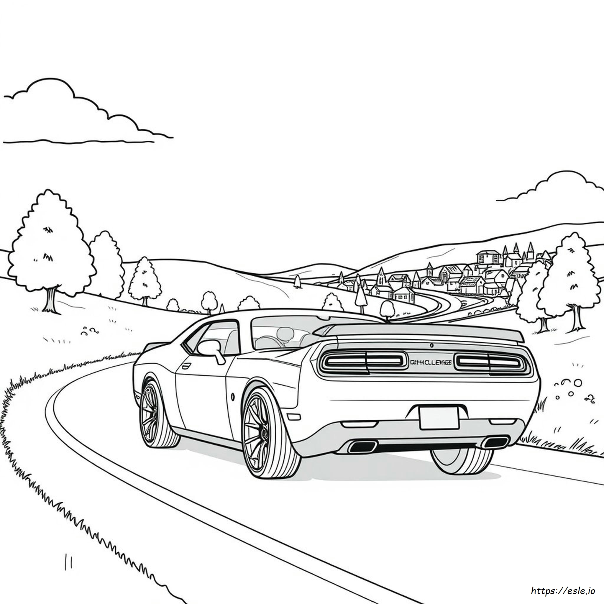 Dodge Challenger Da Colorare