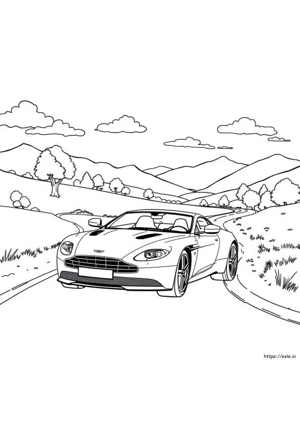 Aston Martin Gambar Mewarnai