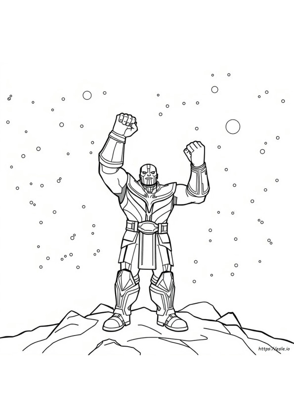 Coloriage Thanos À Imprimer
