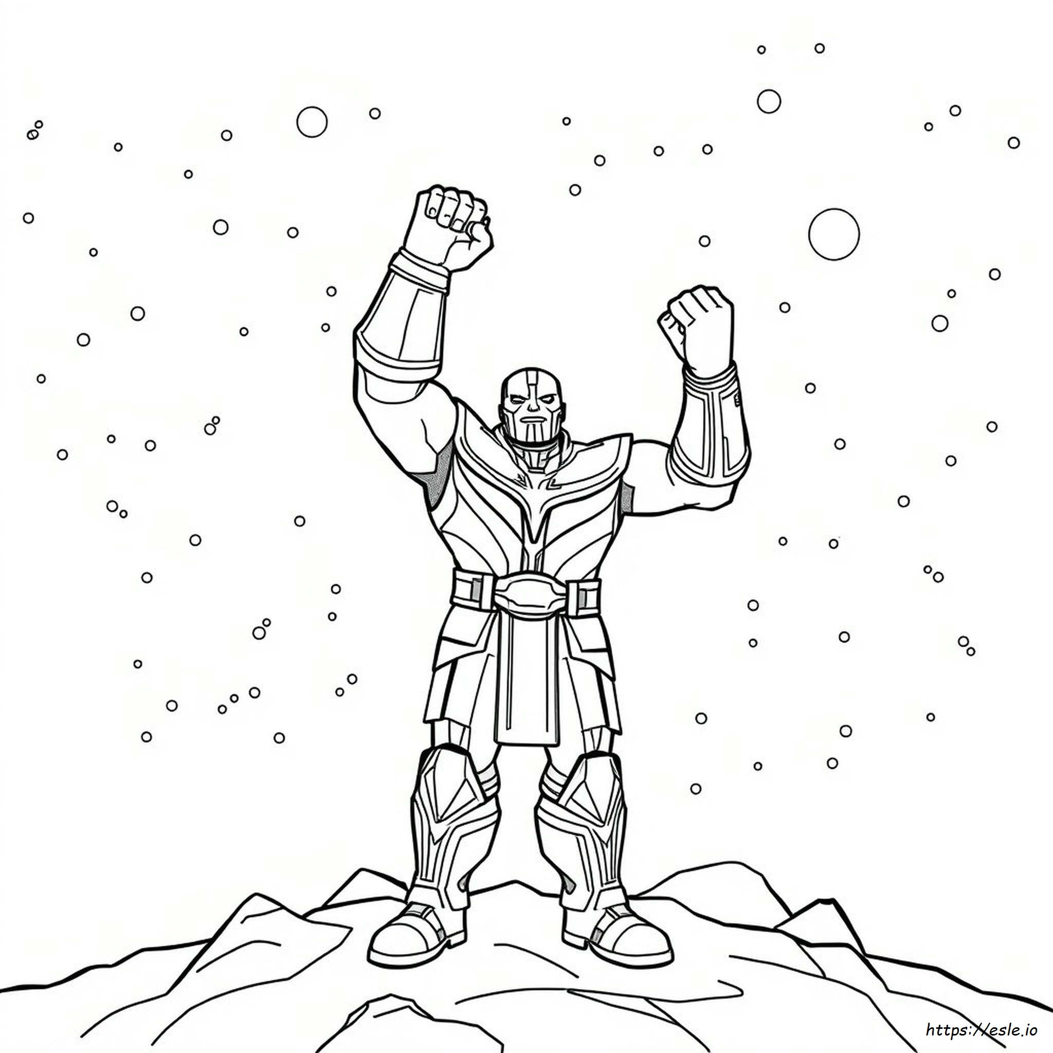 Thanos Coloring Picture