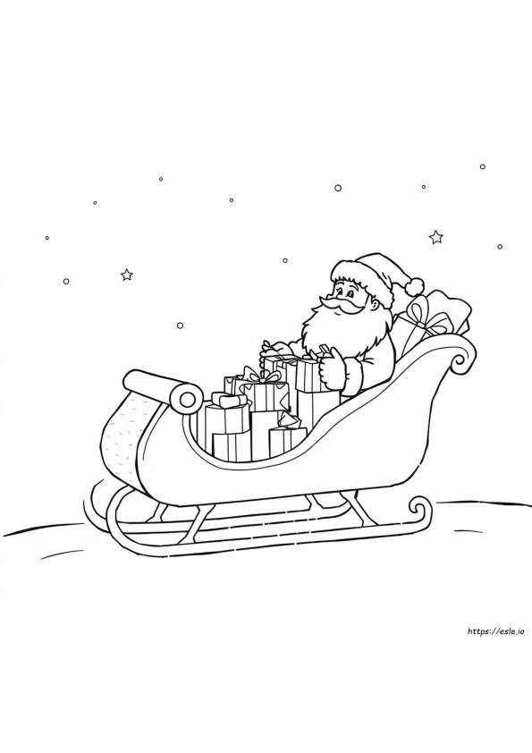 Gambar Mewarnai Santa Dapat Dicetak