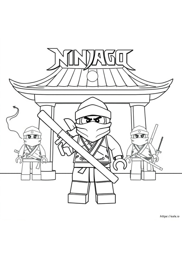 Lego Ninjago Coloring Pages Jay