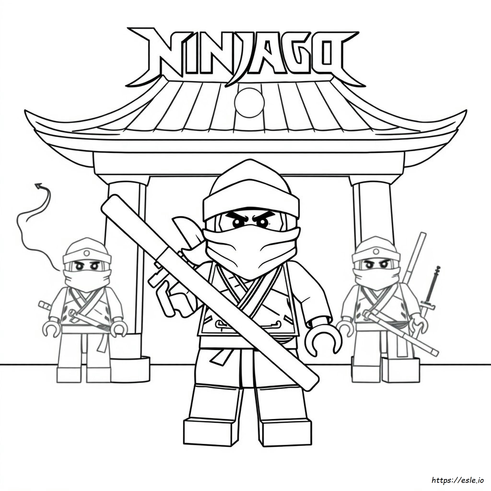Lego Ninjago Coloring Pages Jay